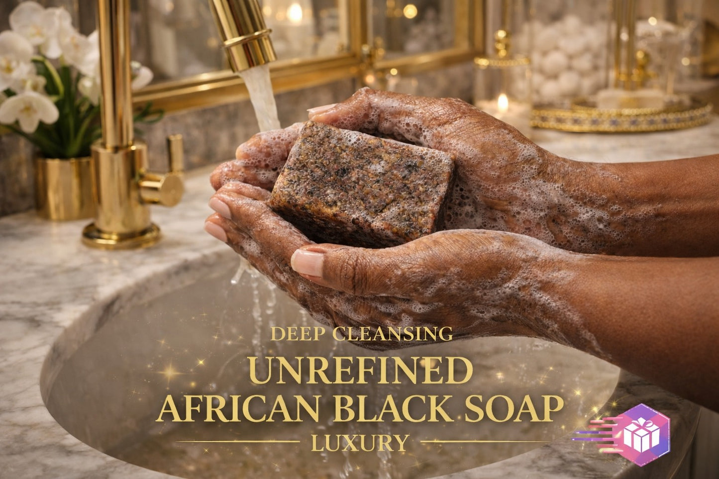 Raw African Black Soap | Organic Traditional Acne & Dark Spot Soap