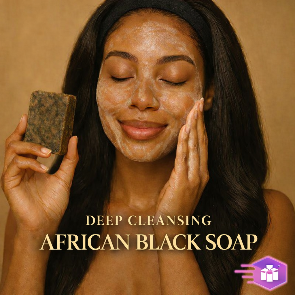 Raw African Black Soap | Organic Traditional Acne & Dark Spot Soap