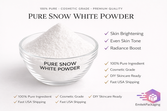 Pure Snow White Powder – Cosmetic Grade Brightening Powder | DIY Skincare Ingredient
