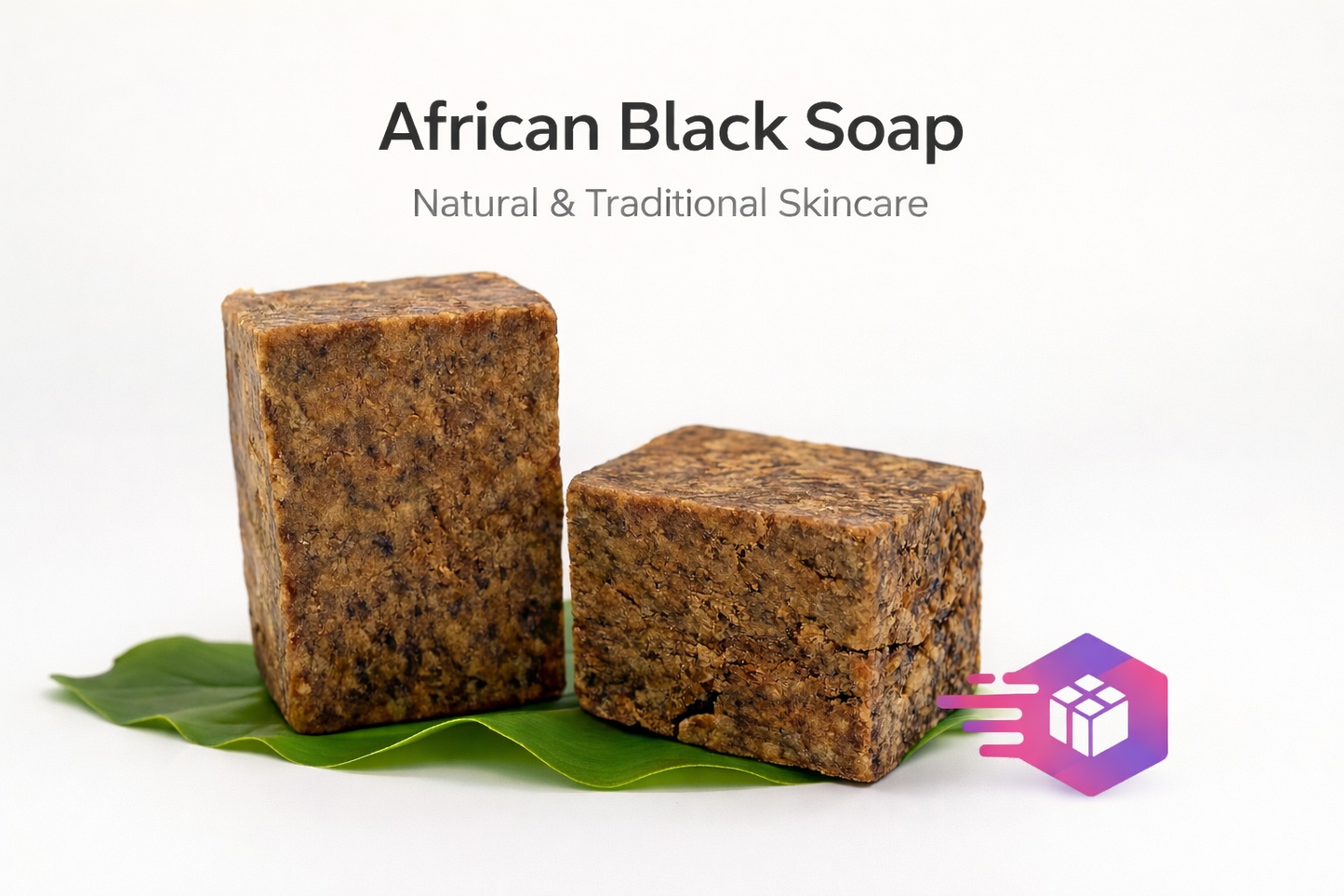 Raw African Black Soap | Organic Traditional Acne & Dark Spot Soap