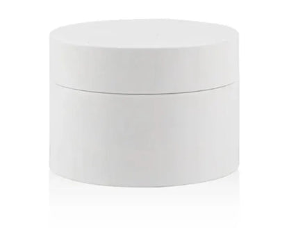 New, 8 oz. White Empty Double Wall Polypropylene Jar with White Inner Lid/White PP Cap. Refillable. Ideal For Creams, Lotions, Scrubs, ETC