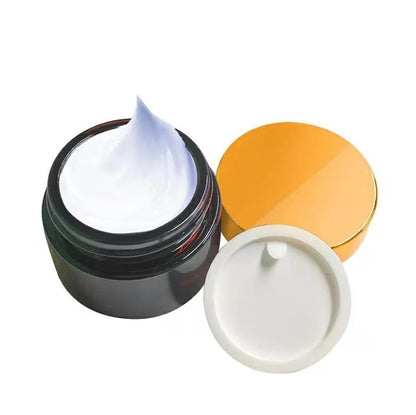 2oz Glass Cream Jar, Gold Lid DIY Skincare Containers (Bulk)