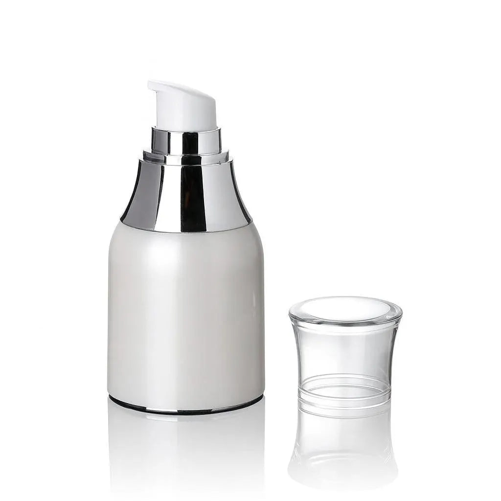 New 30g/50g Luxury Airless Pump Bottle | Refillable Skincare Packaging for Serum, Lotion & Cream