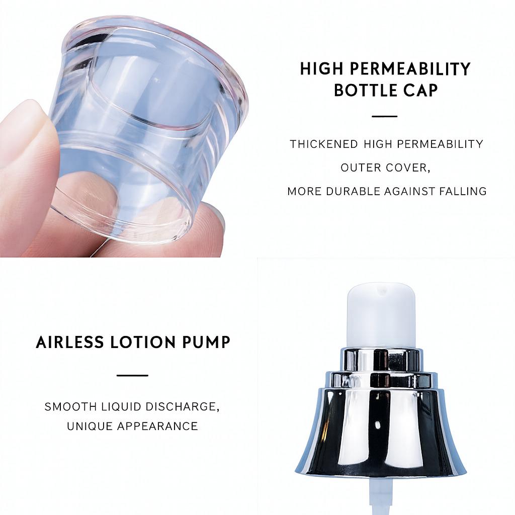 New 30/50g Airless Pearl White Luxury Skincare Bottle.
