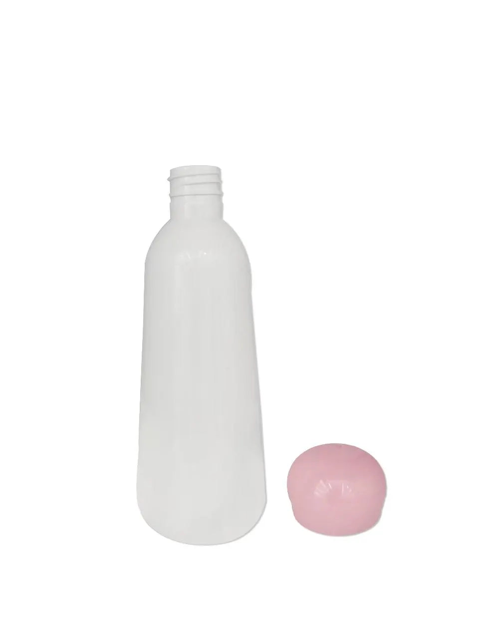 16 oz White PET Cosmetic Bottle with Orifice Reducer