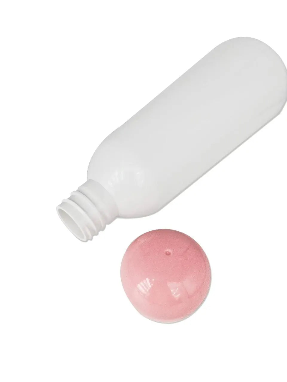 16 oz White PET Cosmetic Bottle with Orifice Reducer